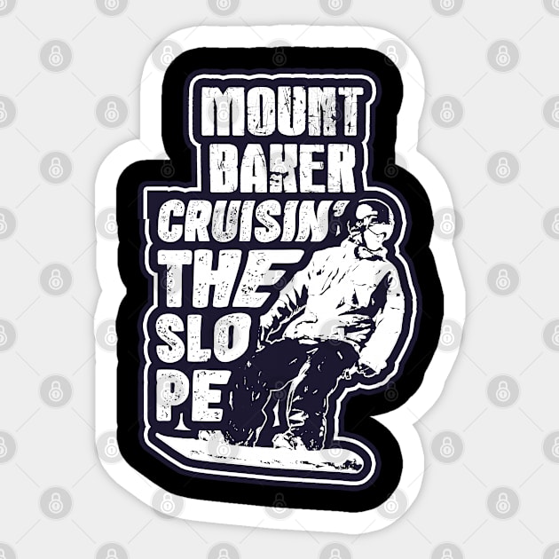 Mont Baker snowboarder Sticker by SerenityByAlex